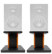 Rockville 8” Wood Studio Monitor Speaker Stands For Samson M50 Monitors