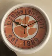Clemson Tigers Wall Clock Bedroom Living Room Man Cave NCAA National Champs