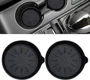 LEORAY Car Coasters for Cup Holder Silicone Car Cup Holder Coasters Pack of 2