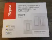 Legrand Radiant Netatmo Smart Switch Starter Kit with H/A WNRH10KITWH White New