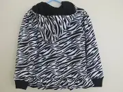 NEW Girl Toddler 24 months or 3T GARANIMALS Micro Fleece Hoodie Jacket ZEBRA