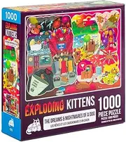 Exploding Kittens Jigsaw Puzzles for Adults -The Dreams & Nightmares of a Dog - 1000 Piece Jigsaw Puzzles for Family Fun & Game Night