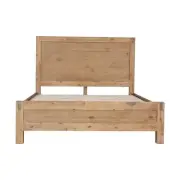 Bed Frame King Single Size in Solid Wood Veneered Acacia Bedroom Timber Slat in
