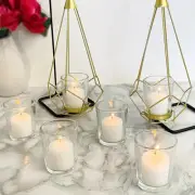 20 Pack Tealight Glass Votive Candle Holders Bulk Set Festival Decor Wedding Pro