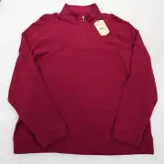 Tommy Bahama Rhumba 1/4 Zip Long Sleeve Pullover Sweatshirt Men's Size Large