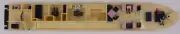 Lionel 39015-5 Union Pacific Streamlined Observation Car Interior w/ Frame (10)