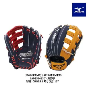 【MIZUNO 美津濃】FRIENDSHIP壘球手套 外野右投手用 一入 1ATGS24930(棒球手套)