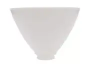 B&P Lamp 8 Inch Diameter I.E.S Style White Opal Glass Reflector Shade with Wa...