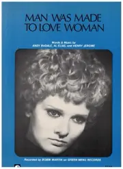 BOBBI MARTIN MAN WAS MADE TO LOVE WOMAN SHEET MUSIC PIANO/VOCAL/CHORDS 1975 NEW