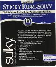 Sulky Sticky Fabri-Solvy Fabric Stabilizer, 20 by 36-Inch Size Name:20" X 36"...