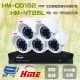 昌運監視器 環名組合 HM-NT85L 8路 錄影主機+HM-CD152 2MP 全彩半球攝影機*5 (10折)