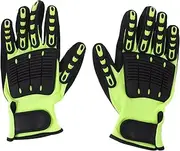 YARNOW 1 Pair Heavy Duty Work Gloves for Men Slip Wear Resistant Gardening Industrial Protective Gloves Multi Purpose Use for Construction Assembly and Maintenance Tasks