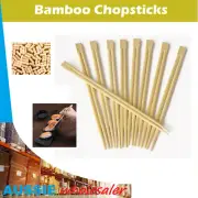 Au 100/500/1000 Bamboo Chopsticks fast food takeaway Natural Food Wood