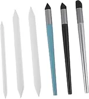 6pcs Oil Pastel Rub Pen Sketch Tools Blending Pencil Oil Pastel Rubbing Brush Blending Sticks Oil Pastel Blending Tools Blending Stump Drawing Tools Sketching Accessory Sponge