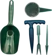 Sowing Dispenser Set, Multifunctional Hand Spreader, 5 Piece Precision Planting Tool Kit, Portable Transplant Widger for Seed, Seedling, Needs Gardening Tools for Home and Farm