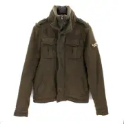 Abercrombie & Fitch Green Wool Lined Zip Button Adirondack Cargo Jacket XL NEW