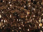 Sequins Metallic Cup 10mm Dark Brown 25g Dancing Costume Craft