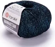YARNART Manhattan - Glittery Knitting Yarn, Sparkle Yarn, Shiny Metallic Yarn, Wool Yarn, Acrylic Yarn, Fantasy Yarn, 1.76 Oz, 218.72 Yds (908)