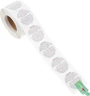 KALLORY 1Roll Self Adhesive Candle Jar Warning Stickers English Safety Labels for Candle Containers Compact Design for Easy Storage and Use