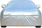 Waterproof Car Cover Compatible with Volkswagen VW Arteon Amarok Atlas Bora CC Caddy Dust-Proof Windproof Rain Snow Weather Effectively Protect Car Paint (Color : Silver, Size : Amarok)