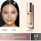 SKINTIFIC Serum Foundation Full Coverage SPF35 PA++ UVA UVB Moisture #03 PETAL