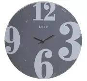 SPLOSH LOFT WALL CLOCK GREY HOME OFFICE WALL HANGER WALL PLAQUE Home Decor