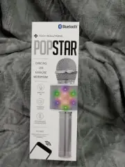 Dancing LED Karaoke Microphone Tech Solutions Popstar Wireless Mic "New Arrival"