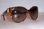 NEW ALEXANDER MCQUEEN SUNGLASSES AMQ 4245/S HAVANA/BROWN 2IC-CC AUTHENTIC