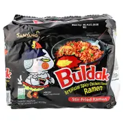 Buldak, Buldak™, Stir-Fried Ramen, Spicy Chicken, 5 Packs, 4.94 oz (140 g) Each
