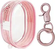 Small Key Trailer Bag, Figure Storage Bag, Transparent Key Trailer Bag - Multi Plus Doll Carrier Bag, Doll Storage Bag, Waterproof Doll Display Bag, peach powder, 説明を参照してください