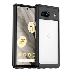 谷歌Pixel 7A手機殼 谷歌Pixel 7A亞克力保護套 Google炫彩全包防摔硬殼軟邊