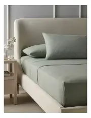 [Heritage] Cotton Flannelette Sheet Set in Sage