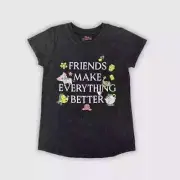Girls' Disney Princess 'Friends Make Everything Better' Short Sleeve Size XL