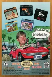 1999 Dark Horse Lunch Boxes Vintage Print Ad/Poster Hellboy Bettie Page Art 90s