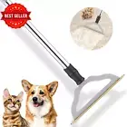 Pet Hair Remover Carpet Rake Long Handle Metal Broom Fur Lint Brush Large Size