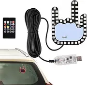 Car Gesture Light, Car Finger Light with Remote Control | Gesture Finger LED Car Sign,Colorful Car Gadgets,Road Rage Signs, Car Accessories