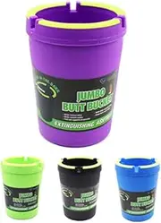 2 X Jumbo Butt Bucket Ashtray Glow in Dark Cigarette Car Cup Ash Holder Portable