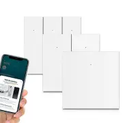 Matter Smart WIFI LED Light Switch EU Plug 1/2/3 No Neutral Wire Required Voice Control with Homekit Alexa Google Home