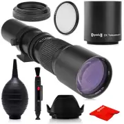 Opteka 500/1000mm Super Telephoto Lens for Olympus PEN E-P2, PEN E-PL1, E-PL2