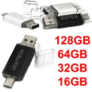 2-in-1 USB Flash Drive Type-C 16GB 32GB 64GB 128GB Memory Stick Thumb Drive