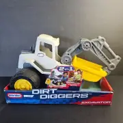 New in Box Little Tykes Dirt Diggers Series Excavator, Gray & Yellow Toddler Toy