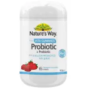 Nature's Way Adult Vita Gummies Probiotic + Prebiotic Sugar Free Pastilles X 65