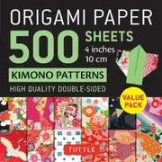Origami Paper 500 sheets Kimono Patterns 4" (10 cm)