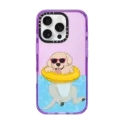 iPhone 16 Pro Impact Case Swimming Yellow Labrador
