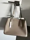 NWT New Designer MARC JACOBS Editor Tote Griffin Beige Nude Handbag Bag Purse