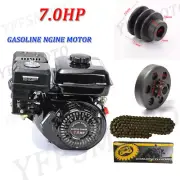 210cc 7.0HP 170F OHV Gas Horizontal Engine Cropper Mowers Motor Clutch 420 Chain