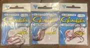 3 Packs Gamakatsu Red Octopus Light Hooks Size 2/0 341312