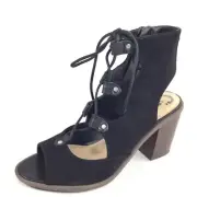 Circus By Sam Edelman Kiera Women's Size 8 M Black Heel Gladiator Sandals