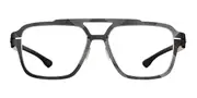 Ic! Berlin IC5015 FLX_02 Raw Night Men's Glasses Grey Size 55 - Private Health Rebate - Blue Light Block Available