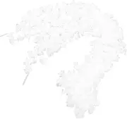 FOYTOKI Flower Wall Decorations Curtains Beaded Curtain Bridal Shower Backdrop Wedding Backdrop Floral Flower Background Wall Decoration Wedding Flower Garland Drapes White Cloth